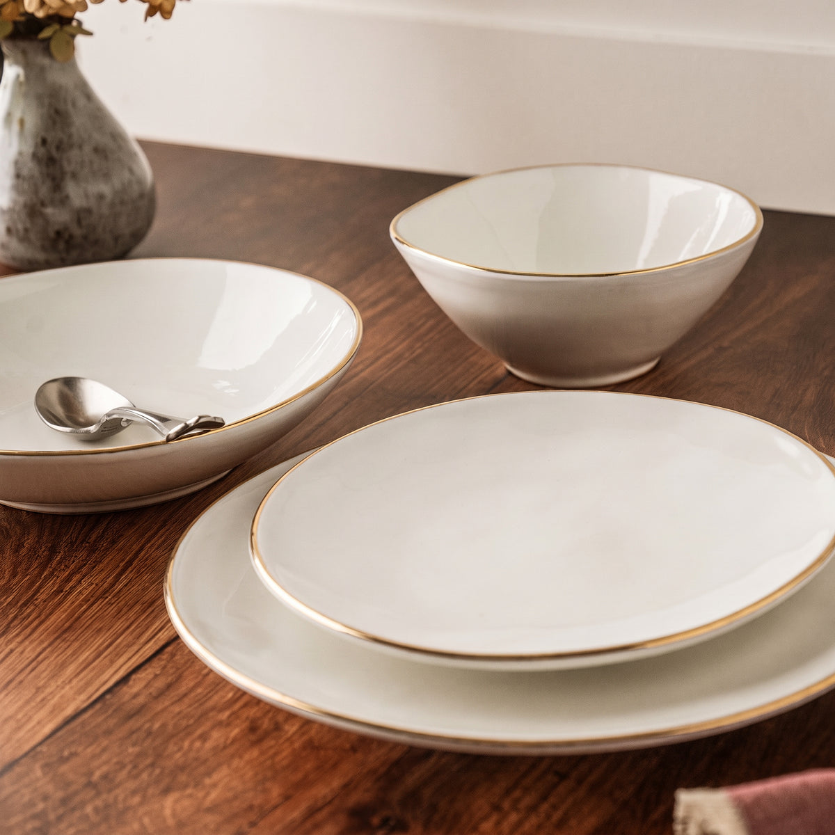 FLORENTINE GOLD RIM SALAD PLATE