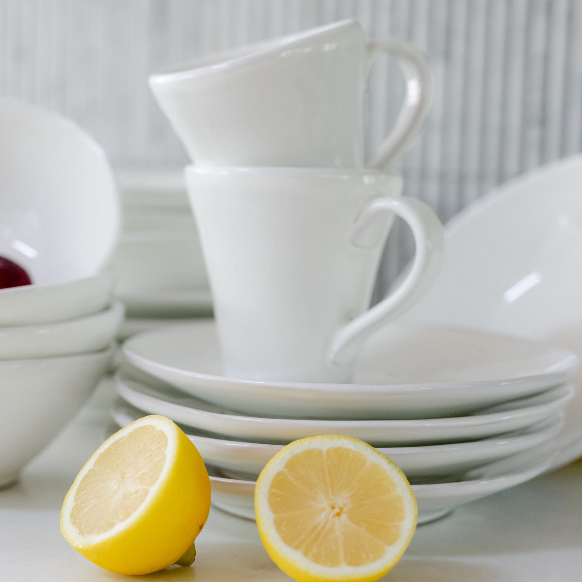 FLORENTINE WHITE COFFEE MUG