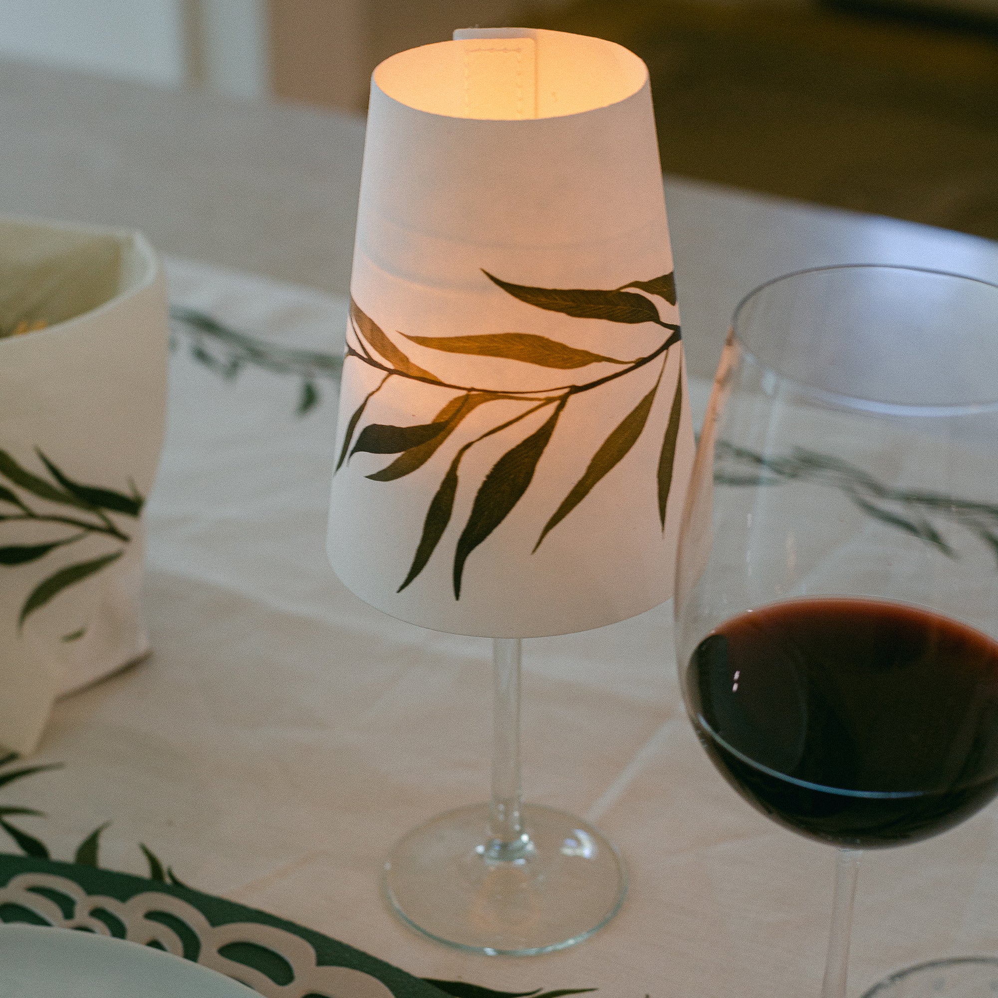 LAMPSHADE OLIVA LEAF