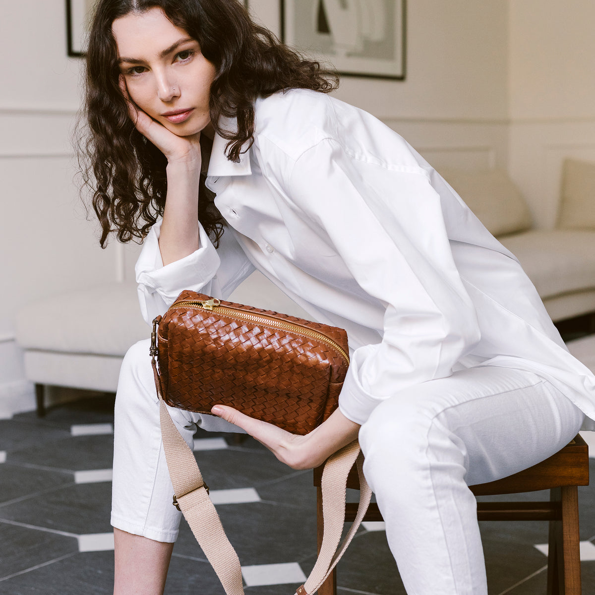 TRACOLLA CROSSBODY BAG LARGE WOVEN