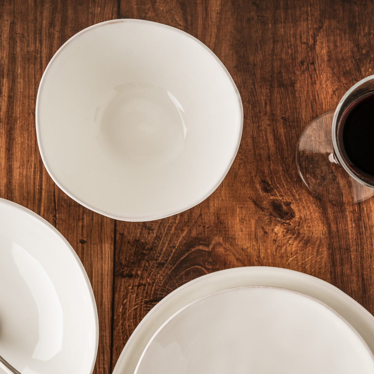 FLORENTINE WHITE CEREAL BOWL