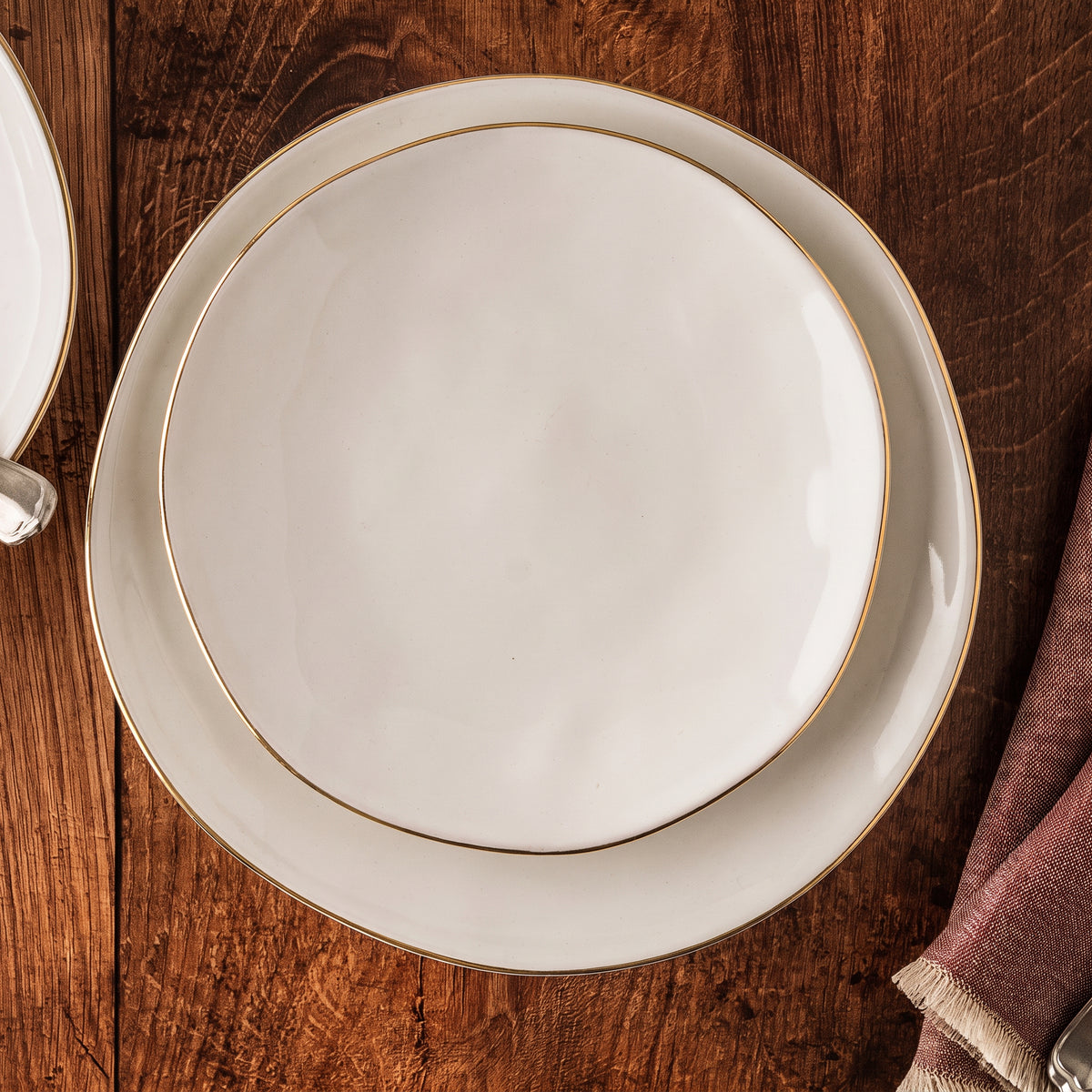 FLORENTINE GOLD RIM SALAD PLATE