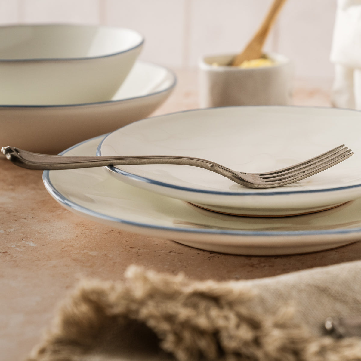 FLORENTINE BLUE RIM SALAD PLATE