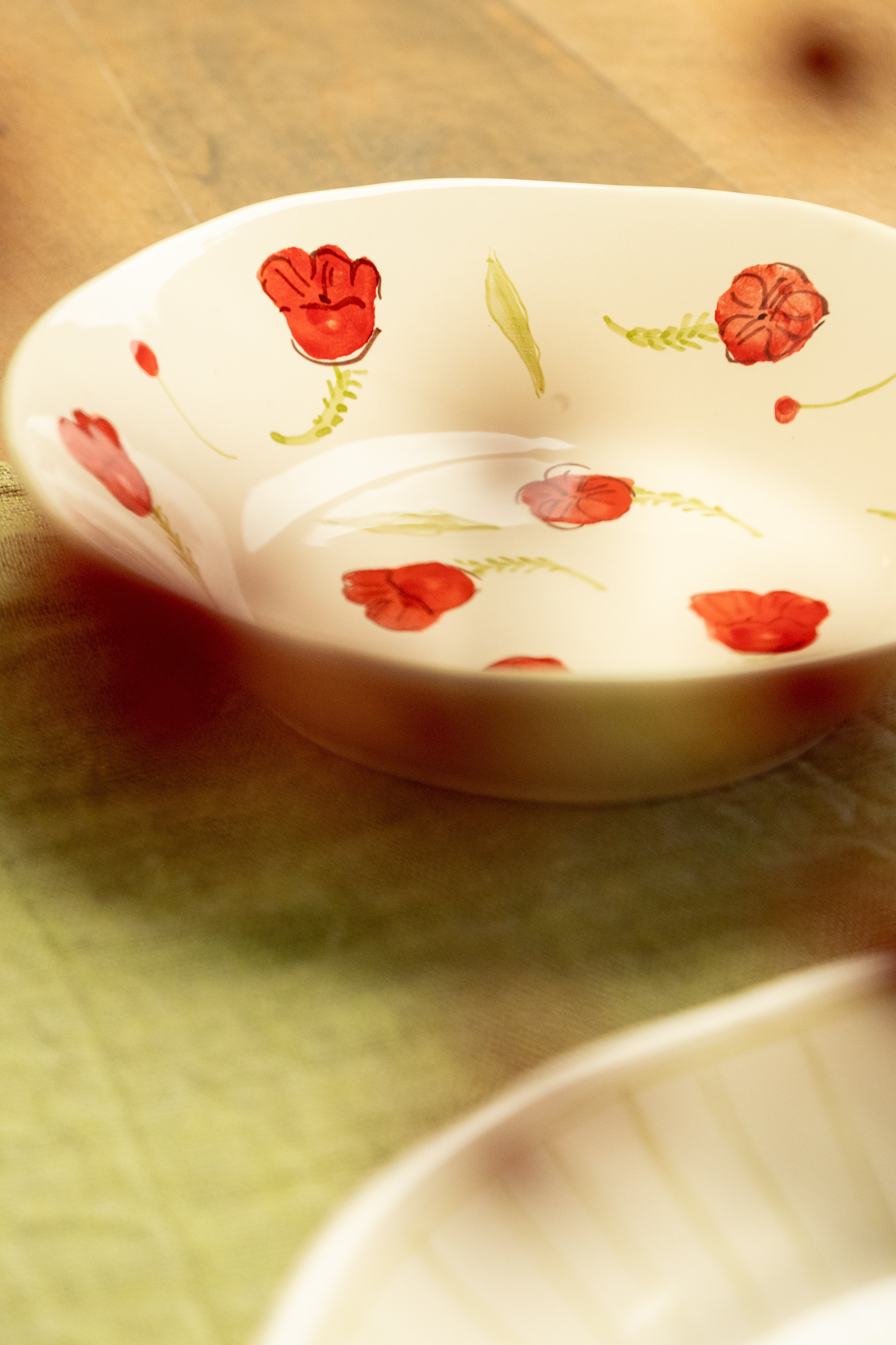 POPPY CERAMIC PASTA BOWL