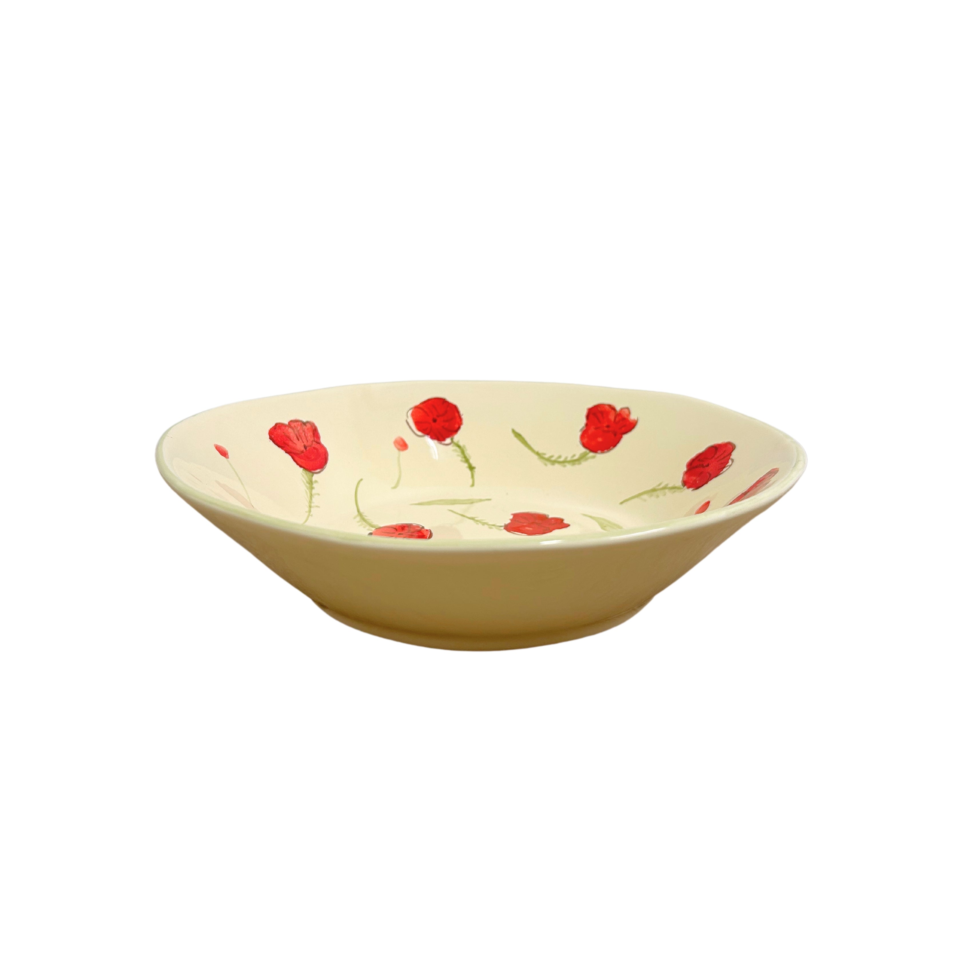 POPPY CERAMIC PASTA BOWL