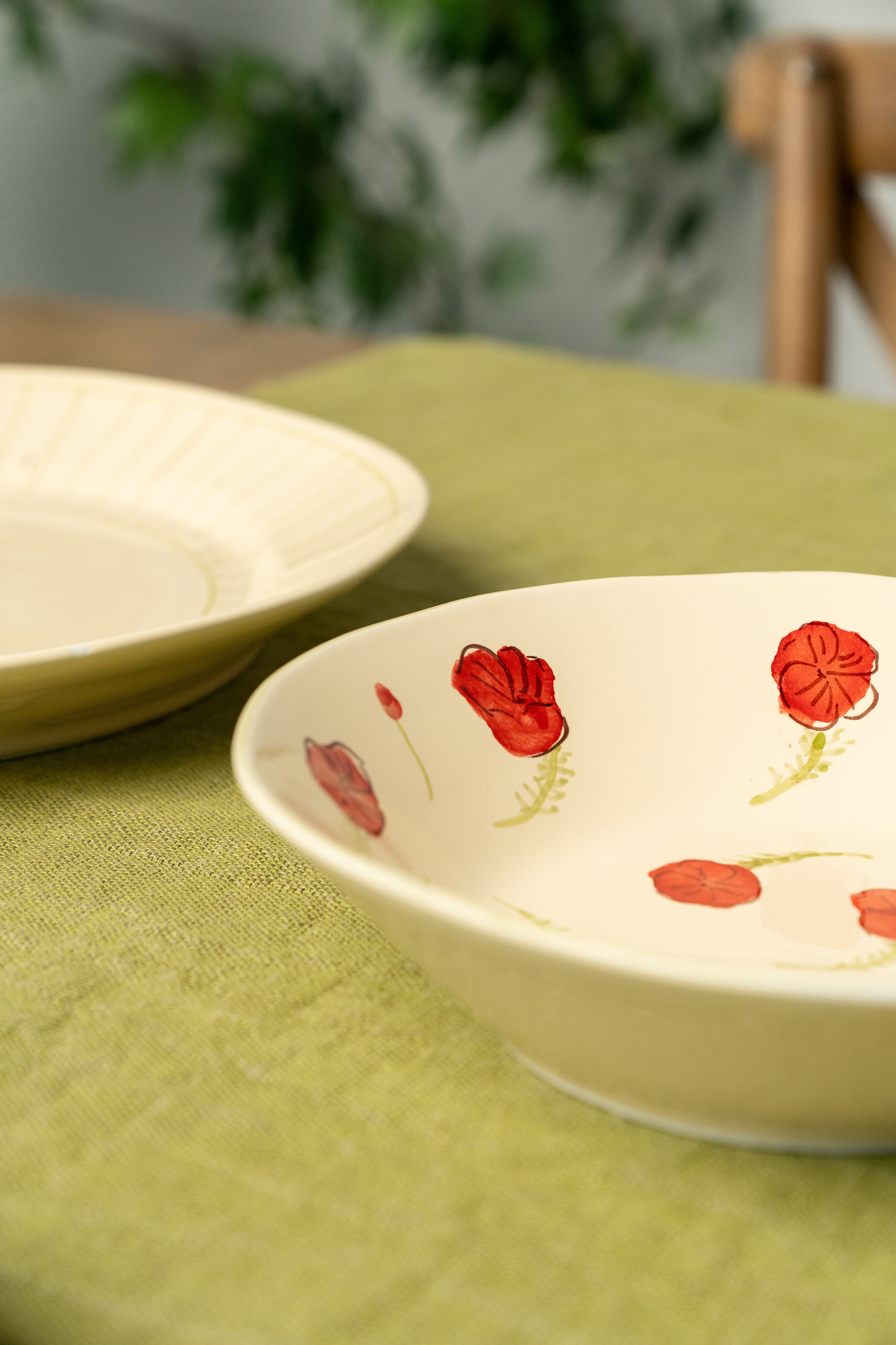 POPPY CERAMIC PASTA BOWL