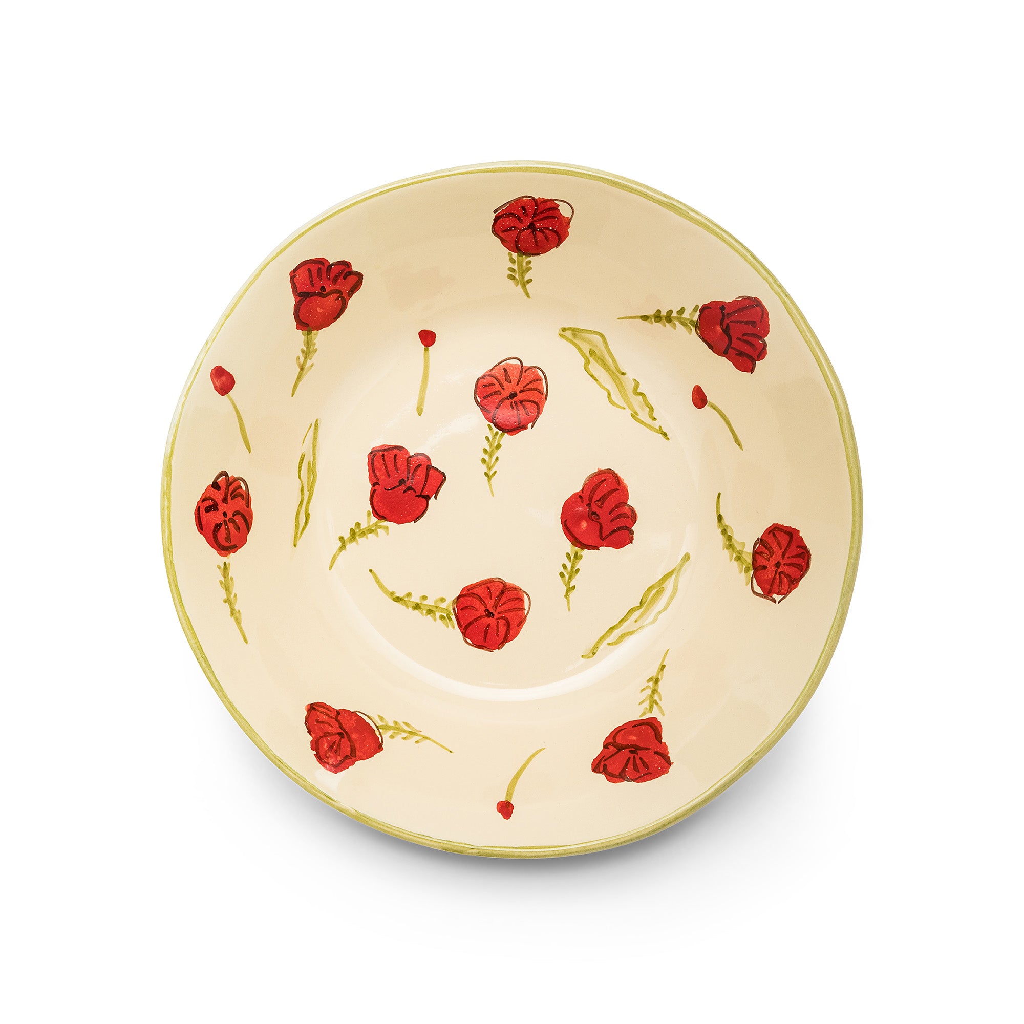 POPPY CERAMIC PASTA BOWL