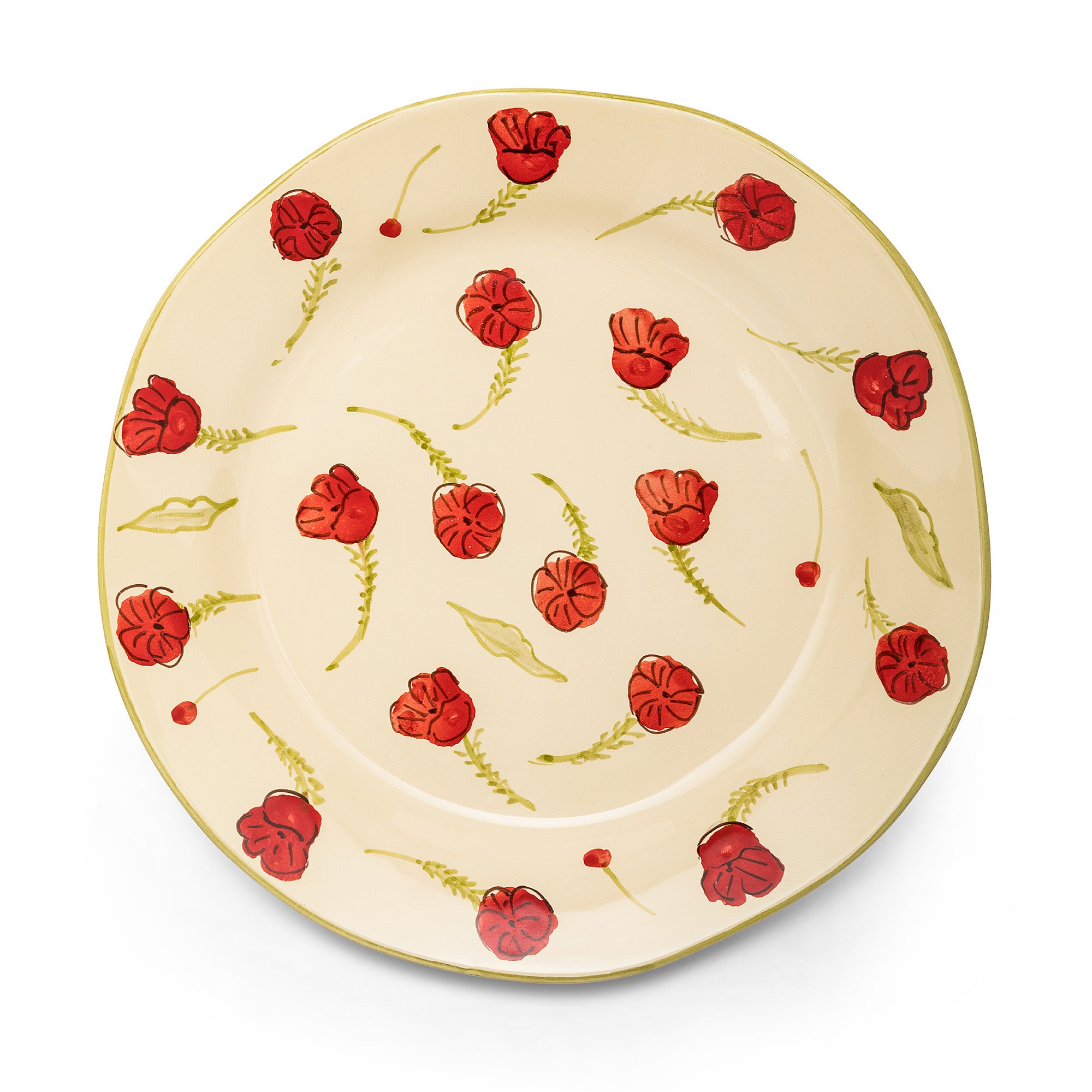 POPPY CERAMIC DINNER PLATE