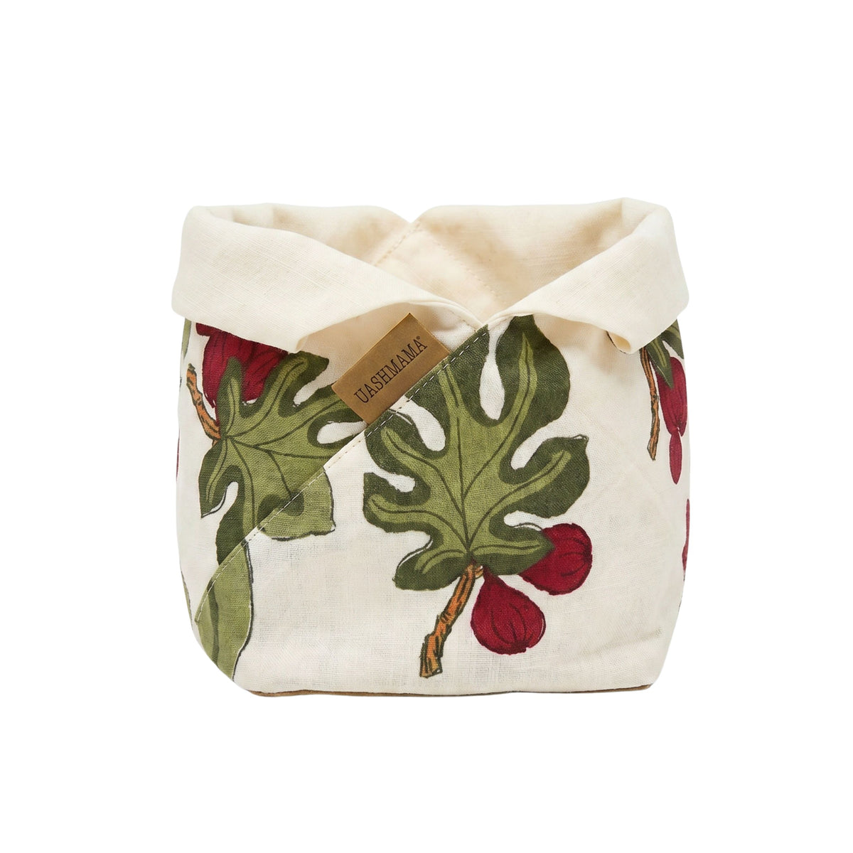 LINEN FIOCCO BREAD BAG FIG