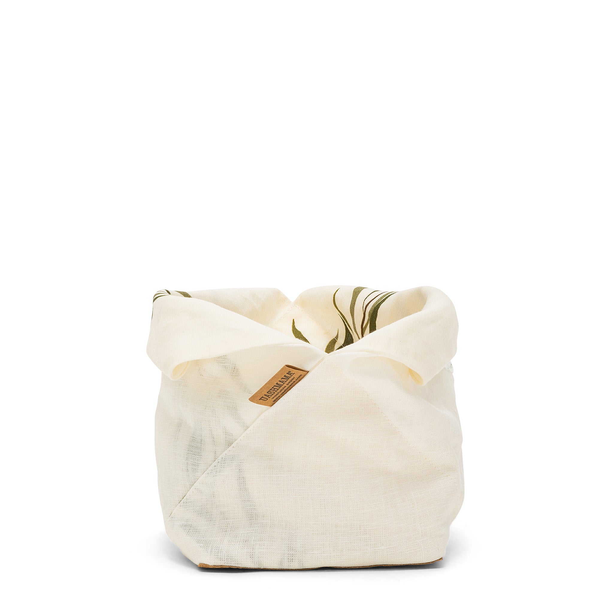 LINEN FIOCCO BREAD BAG OLIVA LEAF