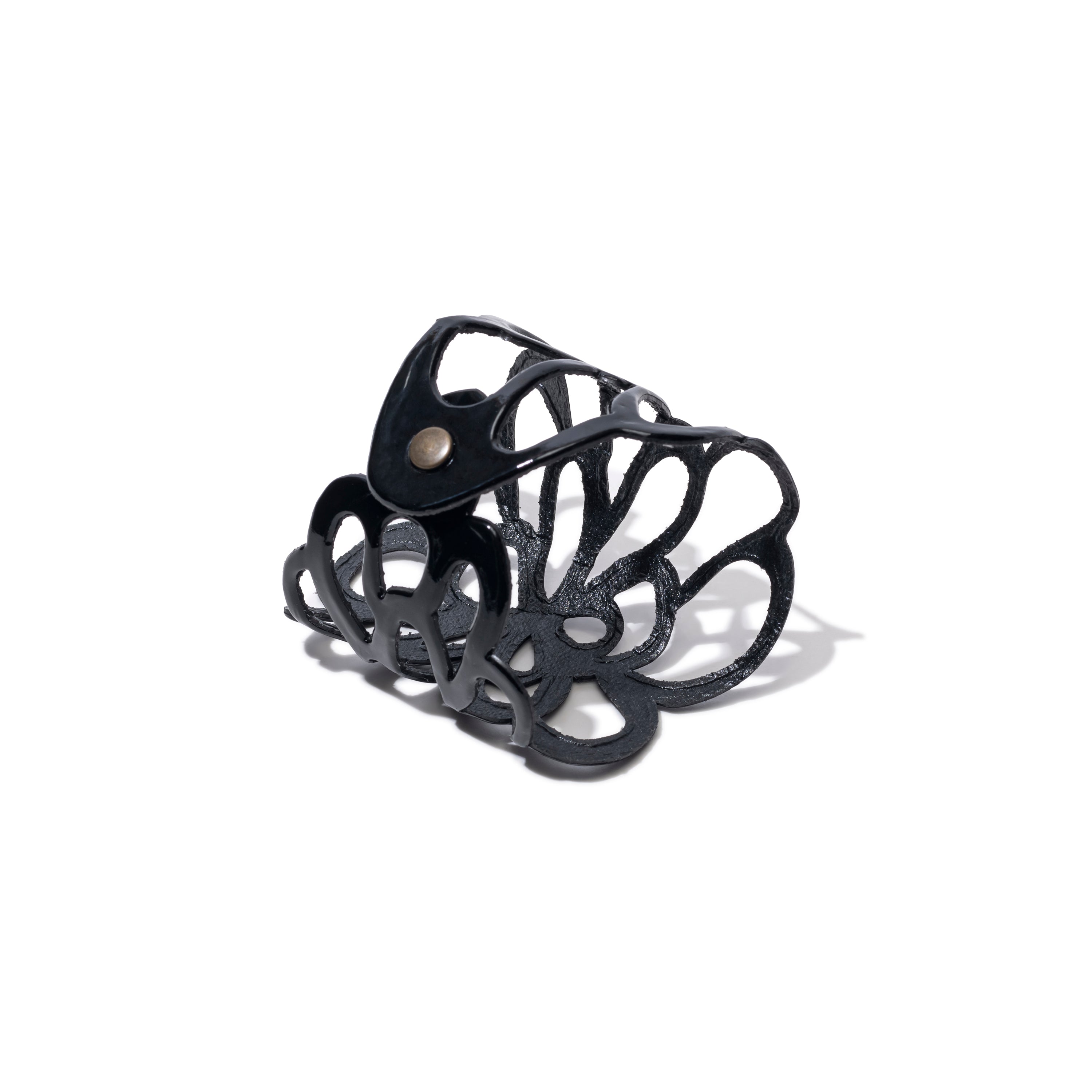 LACEMAT NAPKIN RING GLOSSY BLACK