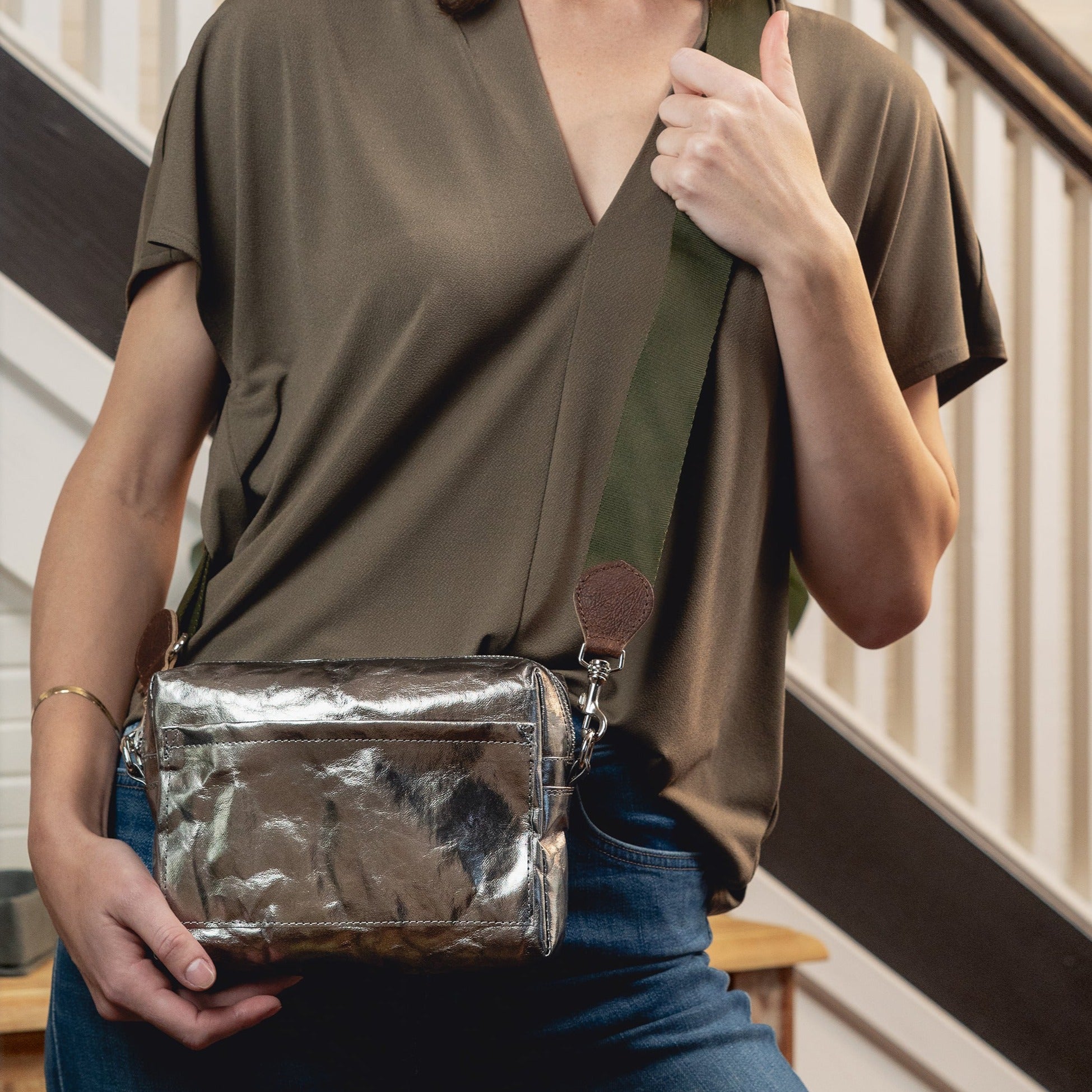 Leather Crossbody Purse for Women- Small Crossover Long Over the Shoulder  Sling Womens Purses and Handbags (Black Carbon Fibre) - Walmart.com