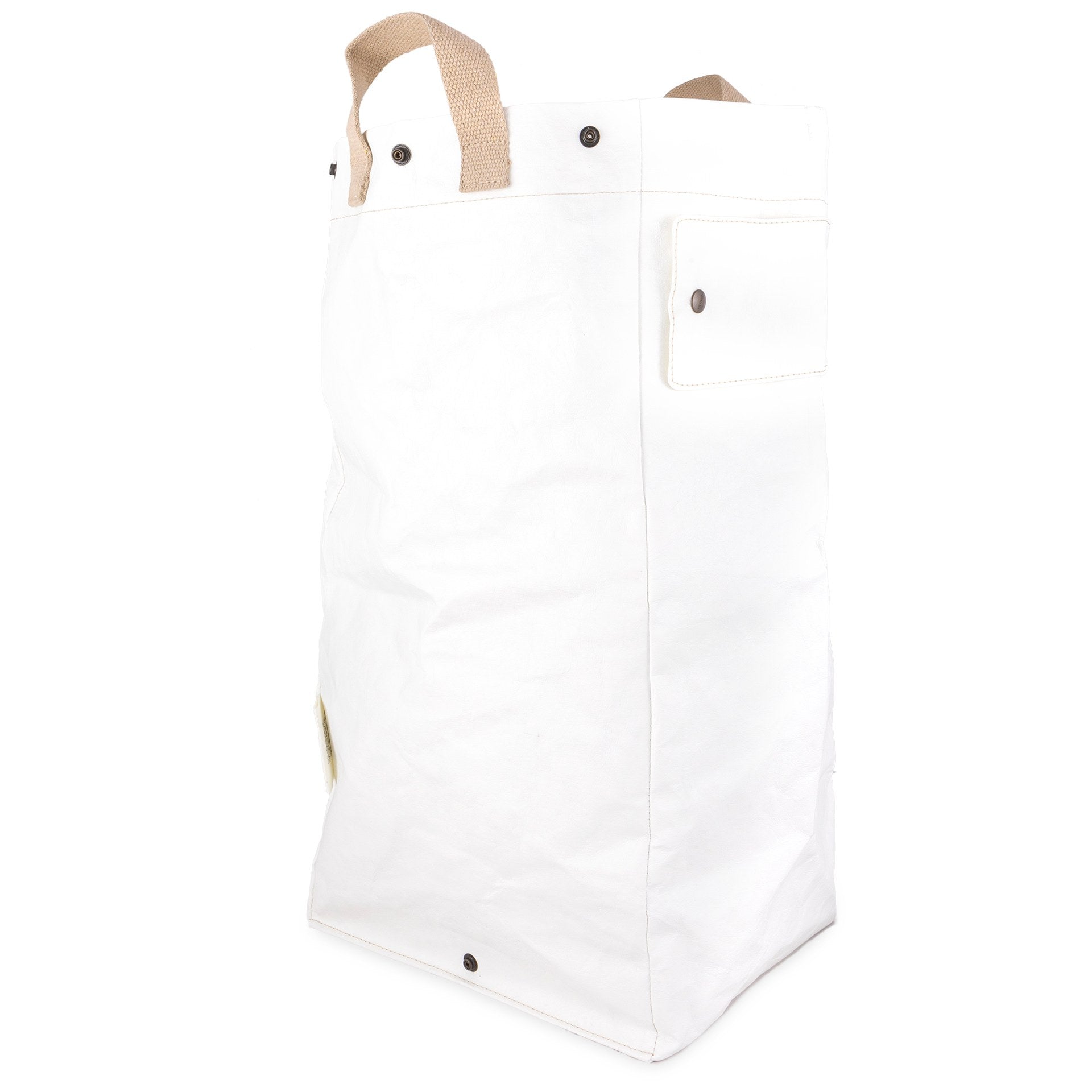 Uashmama Eco-Friendly Laundry Bag with Label (White)